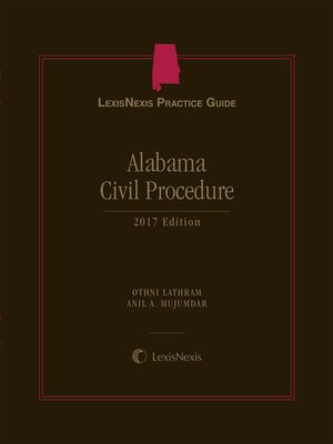cover image of LexisNexis Practice Guide Alabama Civil Procedure